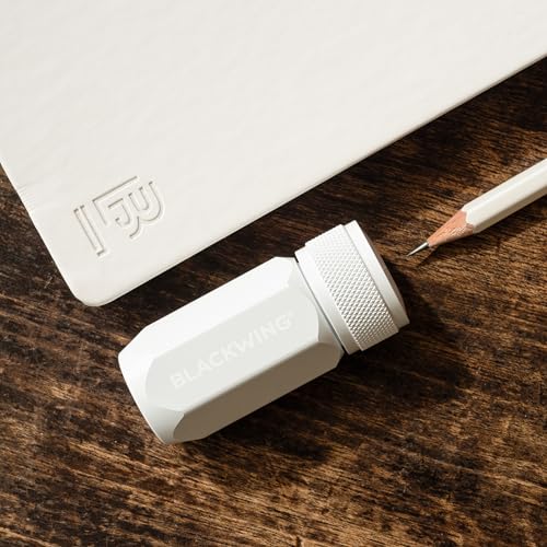 Blackwing One-Step Long Point Sharpener, German Steel Blade, Machined Aluminum, Compact Design, White - Image 5