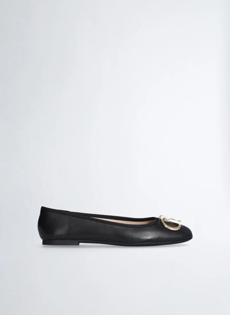 Liu Jo Black leather ballet flats
