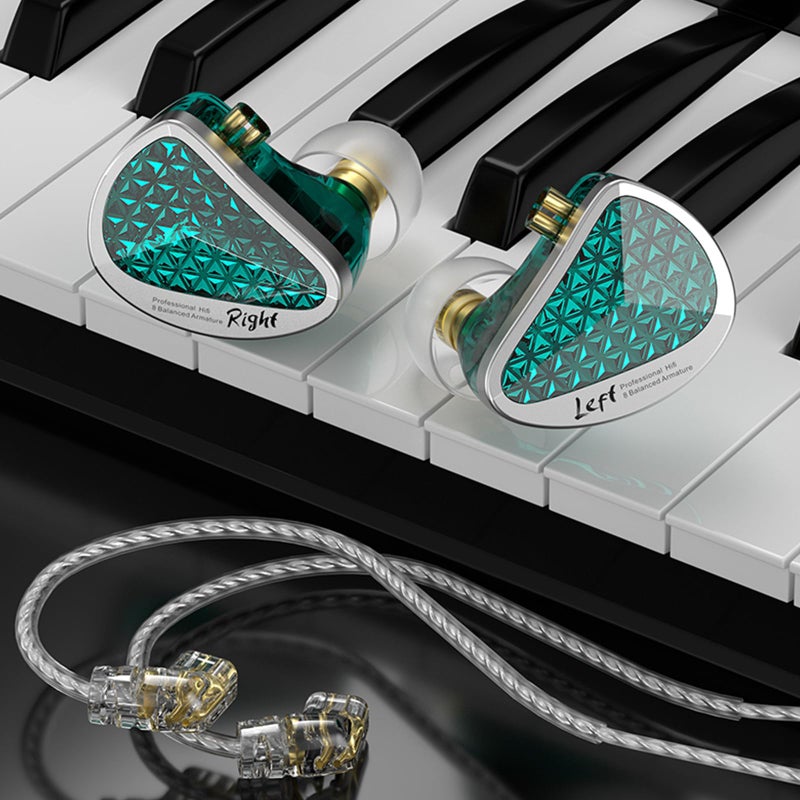 CCA KZ AS16 PRO in Ear Monitor Headphones 16BA Balanced Armature Drivers HiFi IEM Earphones High Clarity Gaming Earbuds for Musicians Singers Audiophile Dj Drummers - Image 2