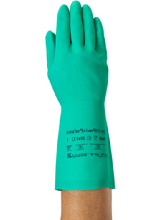 Ansell Solvex 37-675 Chemical and Liquid Protected Antistatic Work Gloves  - Image 2