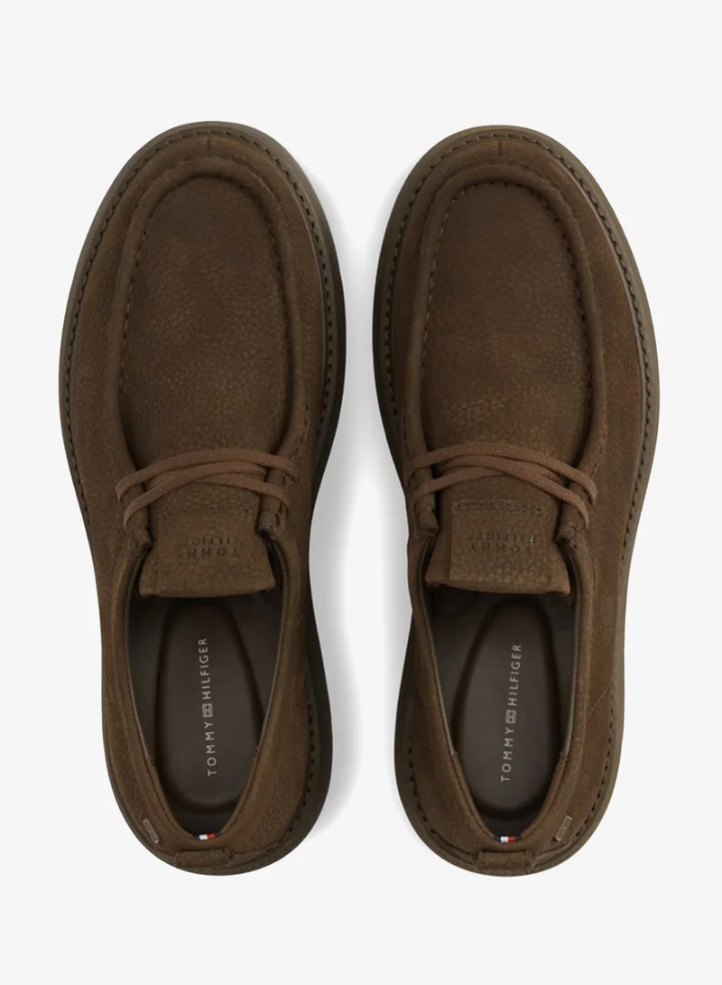 Tommy Hilfiger  Leather Lace-Up Moc Toe Loafers for Men | Best Price UAE