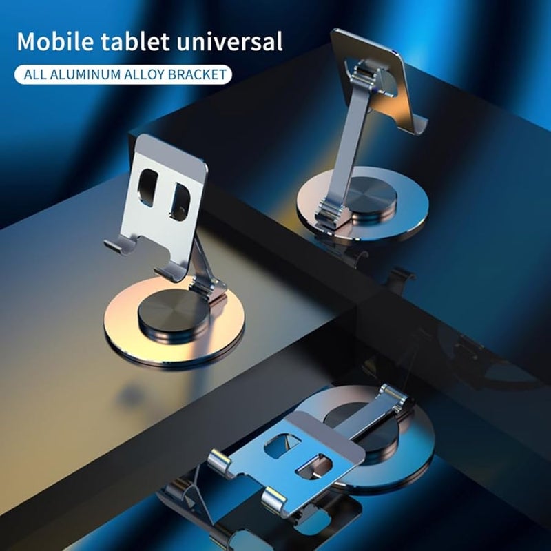 Golden Cell Phone Stand With 360 Degree Rotating Base Stable Durable Tablet Mount - Image 4