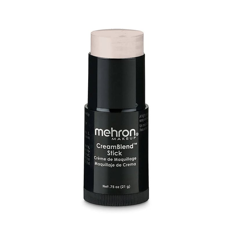 Mehron Makeup CreamBlend Stick | Face Paint, Body Paint, & Foundation Cream Makeup | Perfect for Halloween .75 oz (21 g) (Butterfly Ivory) - Image 1
