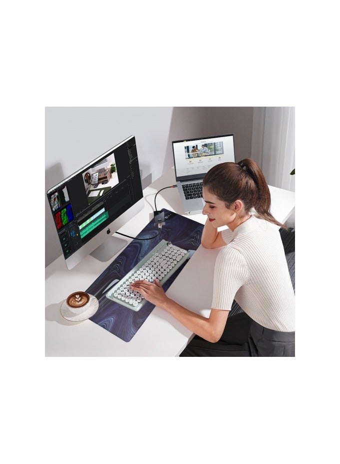 Extended Large Mouse Pad – Non-Slip Rubber Base Gaming Desk Mat with Stitched Edges, Smooth Surface for Office and Home Use( 900×400mm) - Image 3