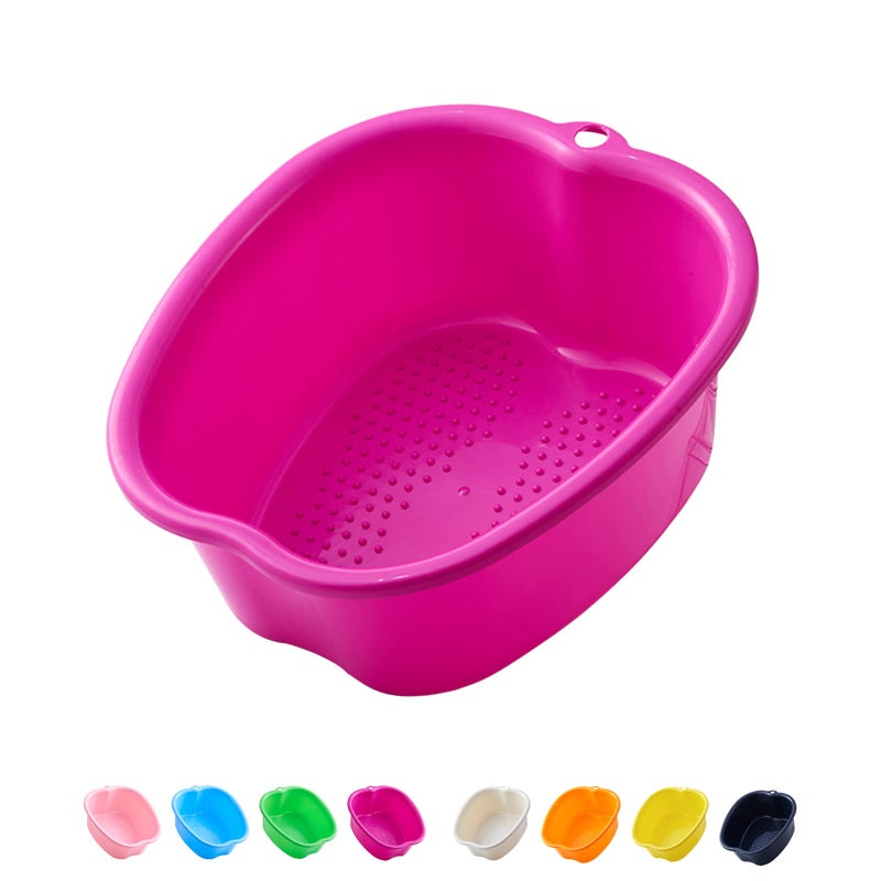 AXLOFO Foot Soaking Bath Basin Large Plastic Foot Soaking Tub Foot Massage Foot Bath Bucket Great for Getting the DeadOld Skin Off Your Feet purplebasin