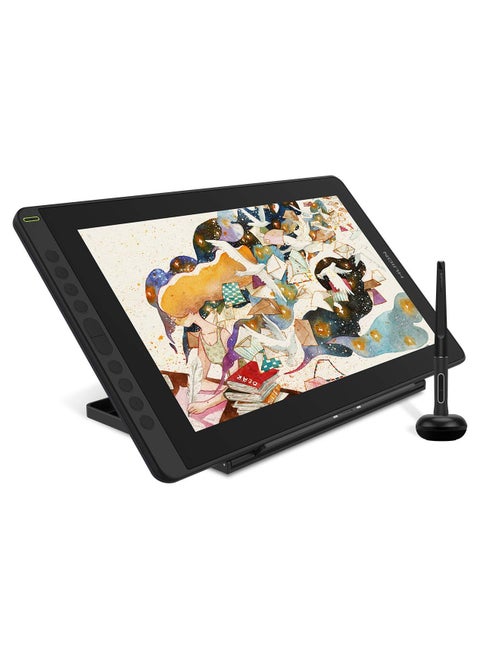 KAMVAS 16 Graphics Drawing Tablet with Full-Laminated Screen Anti-Glare 10 Express Keys Android Support Battery-Free Stylus 8192 Pen Pressure Tilt Adjustable Stand - 15.6 Inch Pen Display-GS1562