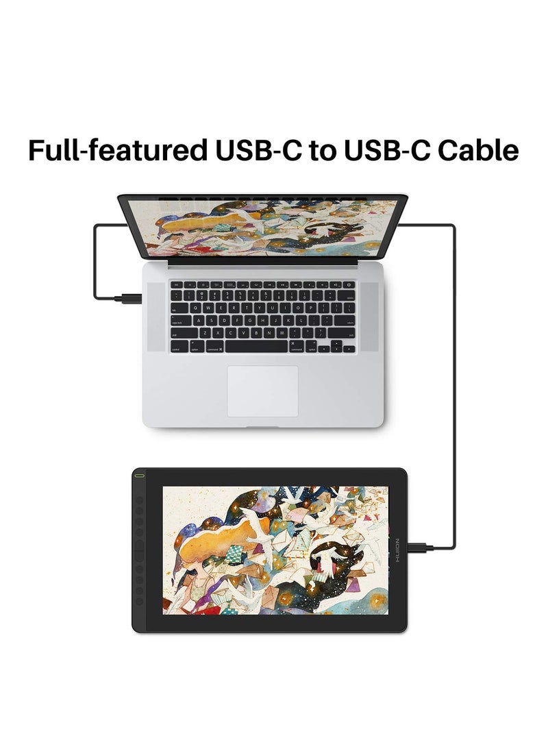 KAMVAS 16 Graphics Drawing Tablet with Full-Laminated Screen Anti-Glare 10 Express Keys Android Support Battery-Free Stylus 8192 Pen Pressure Tilt Adjustable Stand - 15.6 Inch Pen Display-GS1562