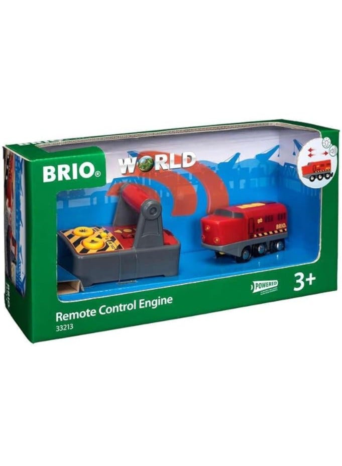 Brio محرك قطار التحكم عن بُعد من BRIO للأطفال 3+ – محرك كهربائي ينمو مع الطفل مع تحكم للأمام/للخلف، وتأثيرات ضوئية وصوتية – متوافق مع مسارات BRIO | 33213-B - Image 1