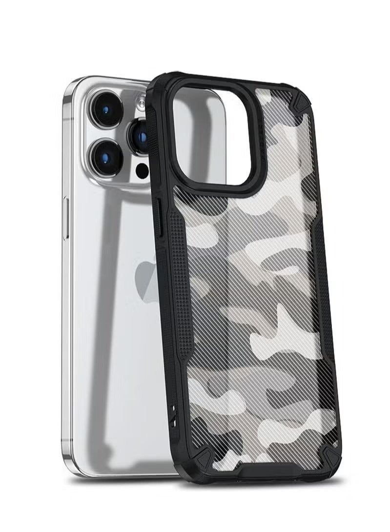 X-level Compatible With iPhone 15 Pro Case Cover Hard Back Heavy Duty Shockproof Advanced Protective Bumper Cover Military Design Accessories Protector Protection - Image 2