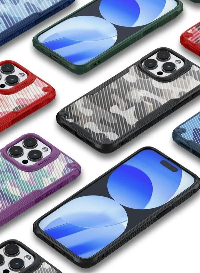 X-level Compatible With iPhone 15 Pro Case Cover Hard Back Heavy Duty Shockproof Advanced Protective Bumper Cover Military Design Accessories Protector Protection - Image 5