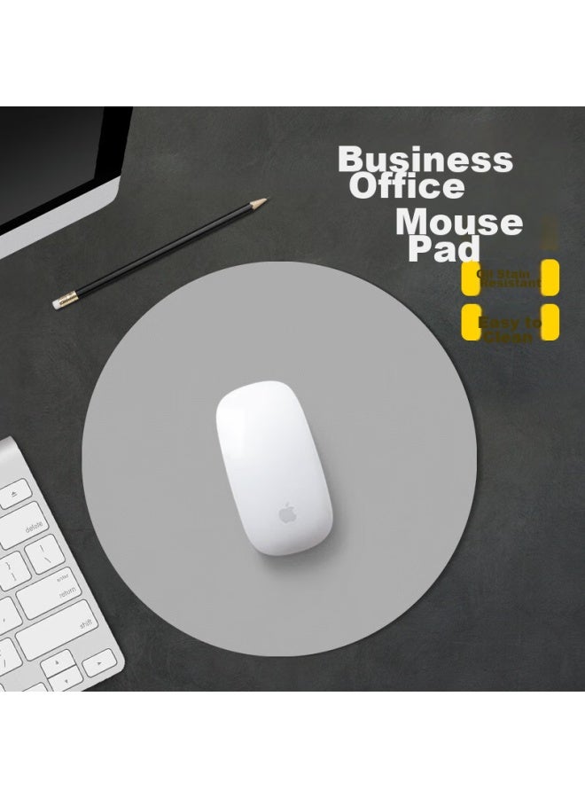 Diyi Workshop Daiyi Gongfang Round Mouse Pad, Solid Color Simple Small Size, Instagram Style, Laptop Pad, Mouse Leather Pad, Office Fresh Style, Cute Mouse Pad For Girls And Boys, Dual Color Double-sided Use - Image 4