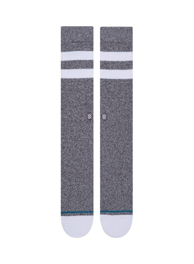 ستانس جوارب Stance Casual Cotton Crew Joven، عبوة من 3 أزواج، مصنوعة من مزيج القطن مع دعم مريح لقوس القدم، ألوان متعددة من درجات الرمادي Joven، مقاس كبير - Image 3