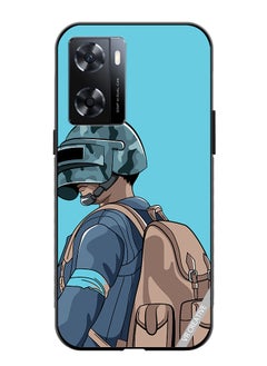 Protective Case Cover For OnePlus Nord N20 SE Helmet And In Military Uniform Design Multicolour