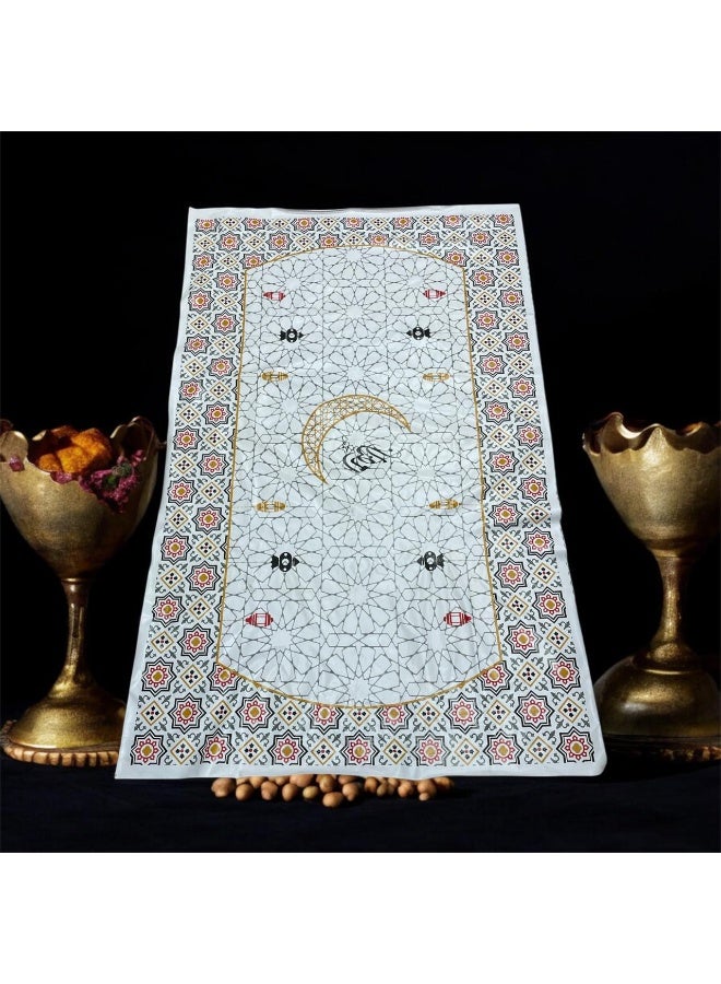 Waterproof plastic tablecloth, suitable for Islamic occasions such as Eid al-Fitr and Ramadan, multi-colored. - Image 2