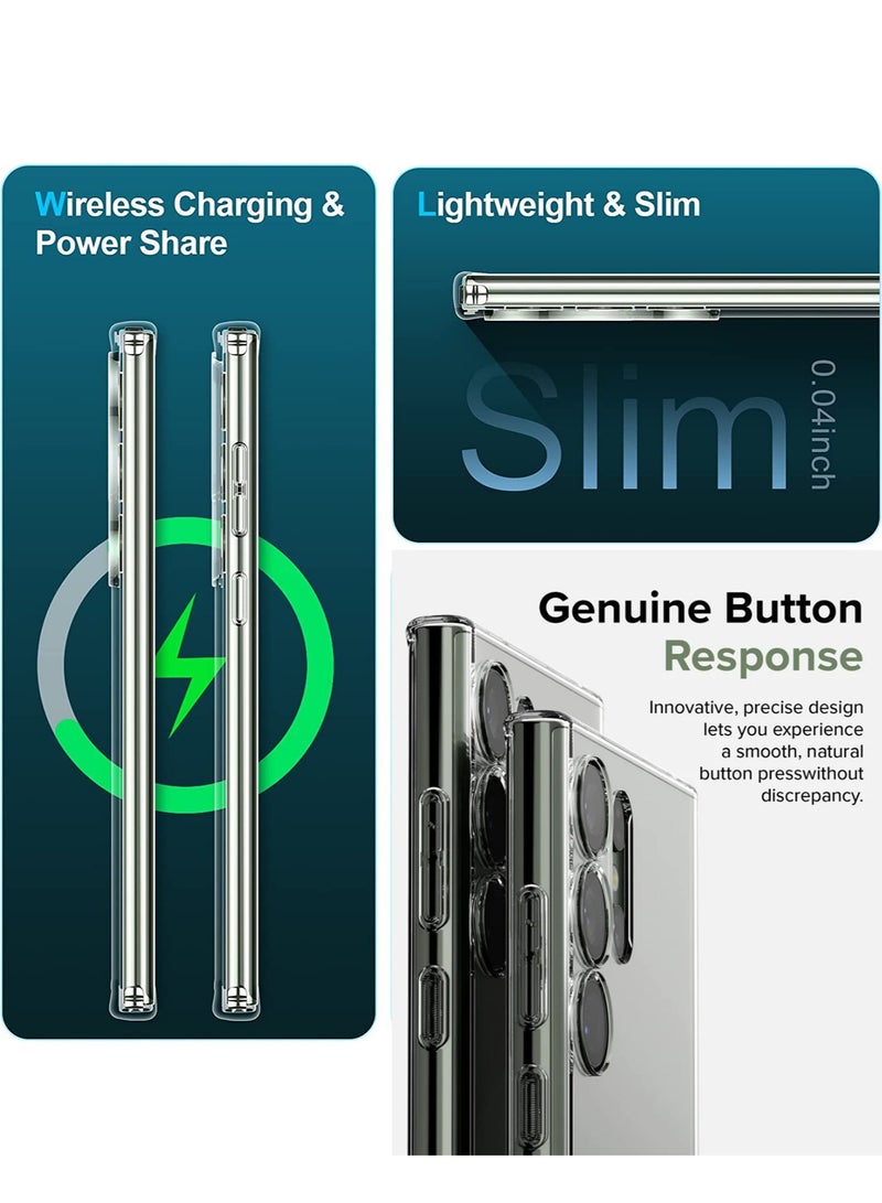 Wtech Wing Series Ultra Thin TPU Case For Samsung Galaxy S23 Ultra Clear - Image 4