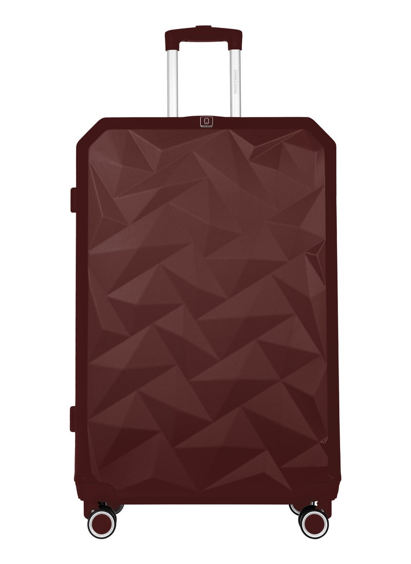 PARAJOHN - Crystaline ABS Luggage Trolley Set-3 Pcs-BURGUNDY - Image 1
