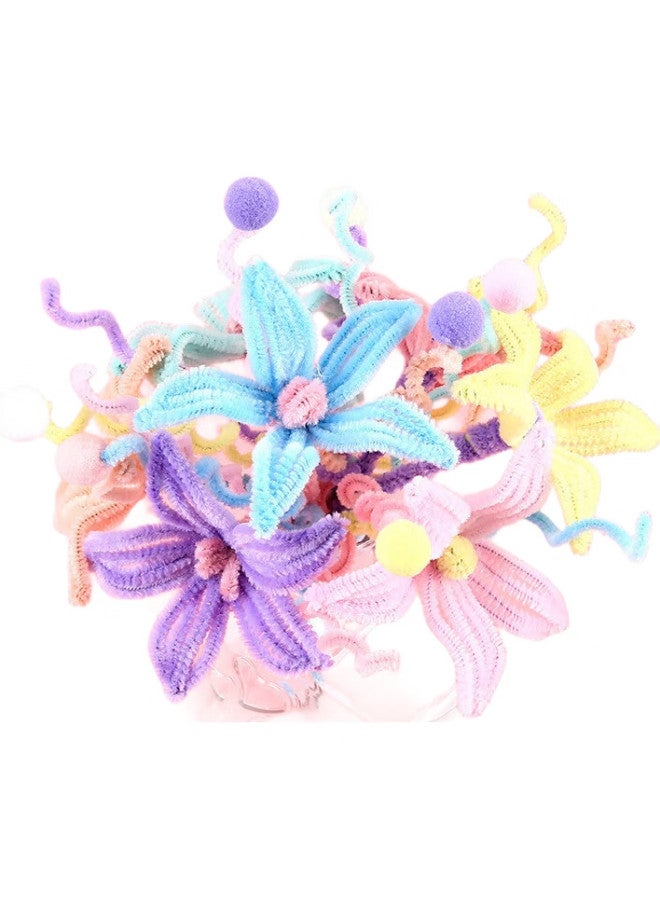 Weinixiaoxiang Wenixiaoxiang 200 Macaron-Colored Pipe Cleaners, Kindergarten Creative Diy Craft, Children'S Bouquet Material Kit, Toy, Children'S Day Gift - Image 2