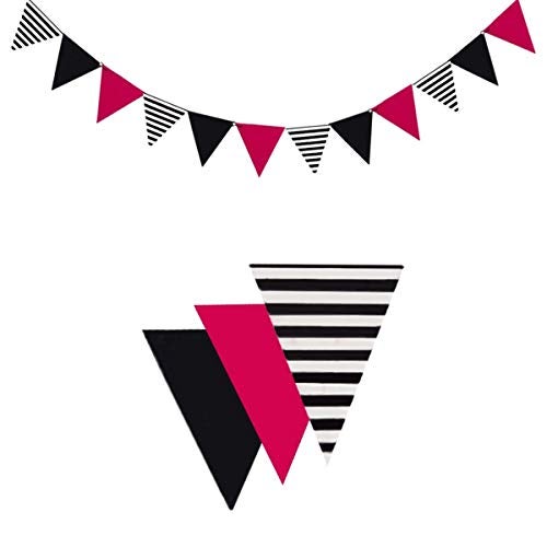 TOYXE 40774 Paper Bunting Flags Pennant Triangle Banner for Birthday, Marriage, Baby Shower Decoration (Pack of 3) - Image 3