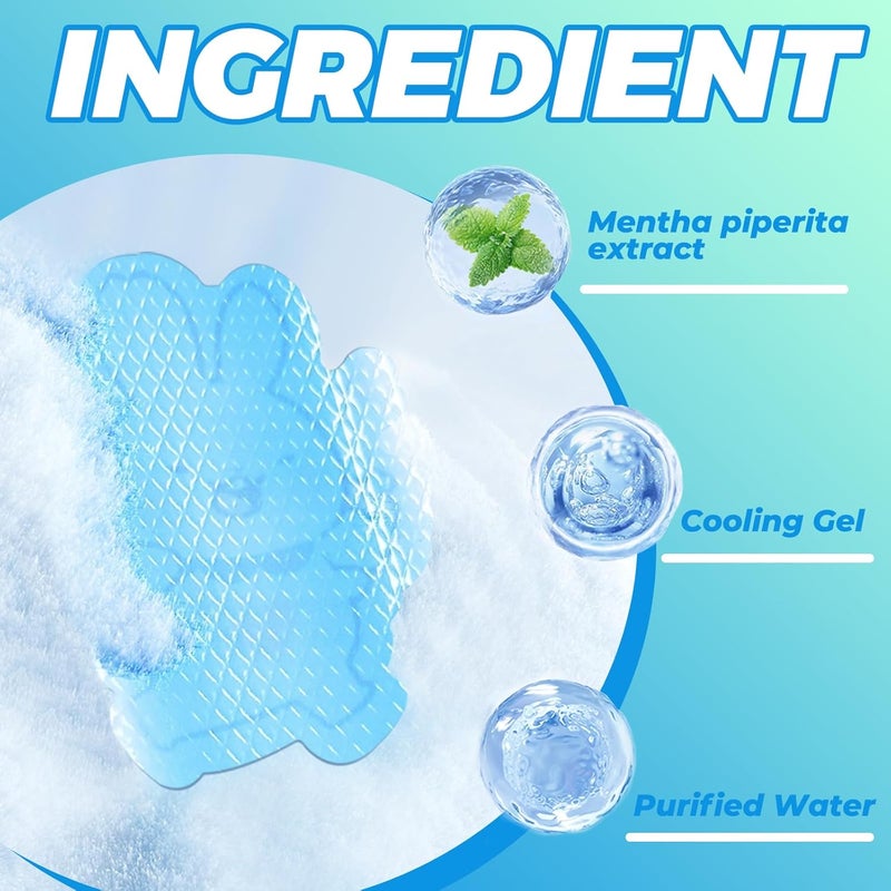 coldchill 24 Sheets Cooling Patches for Fever Discomfort, Cooling Fever Reducer, Kids Cool Pads Soothe Headache Pain (24 Multicolor) - Image 4