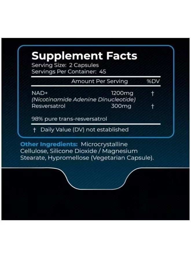 فوز اليوم مكمل NAD، 1500 ملغ - مكمل ليبوسومي NAD+ مع ريسفيراترول، NAD Plus Boosting - يدعم صحة الخلايا والقدرة على التحمل والشيخوخة الصحية - كبسولات فائقة القوة، 90 كبسولة - Image 5