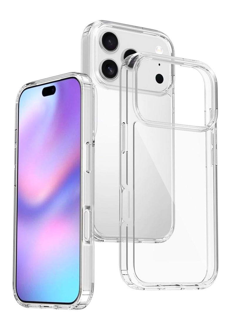 BORTONY iPhone 17 Pro Max Case Non-Yellowing Shockproof Phone Cover For iPhone 17 Pro max Anti-Scratch Crystal Clear transparent Cover For iPhone 17 Pro max 6.9-inch - Image 1