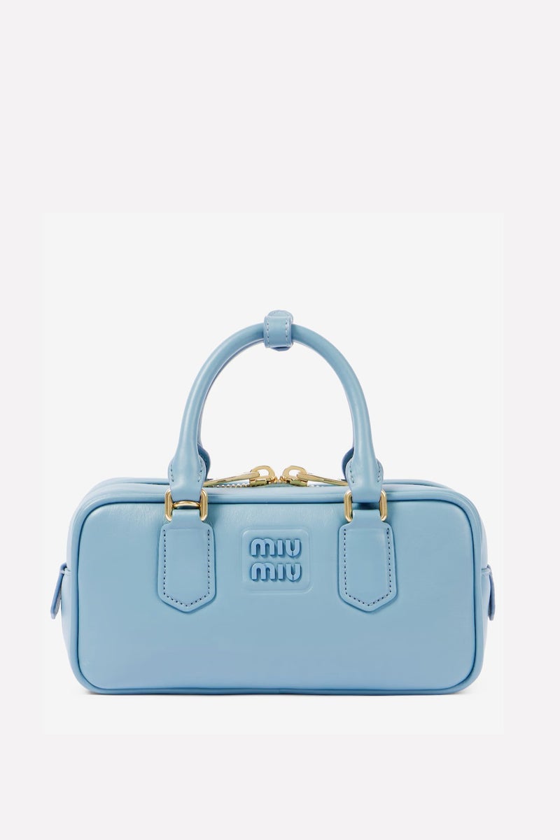 Miu Miu MIU Arcadie Leather Crossbody Hobo Handbag Women Camera With Top Handle  - Image 1