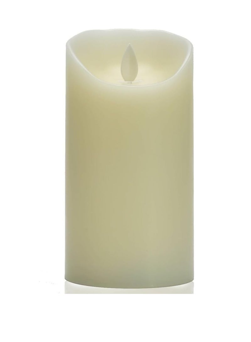Plan A Decorative LED Candle 12.5cm Tall Battery Operated Smokeless Moving Flame, Warm and Elegant for Bedroom, Living Room, Kitchen, Shelf, Ideal for Valentine's Day, Wedding, Special Occasion (2)  - Image 1