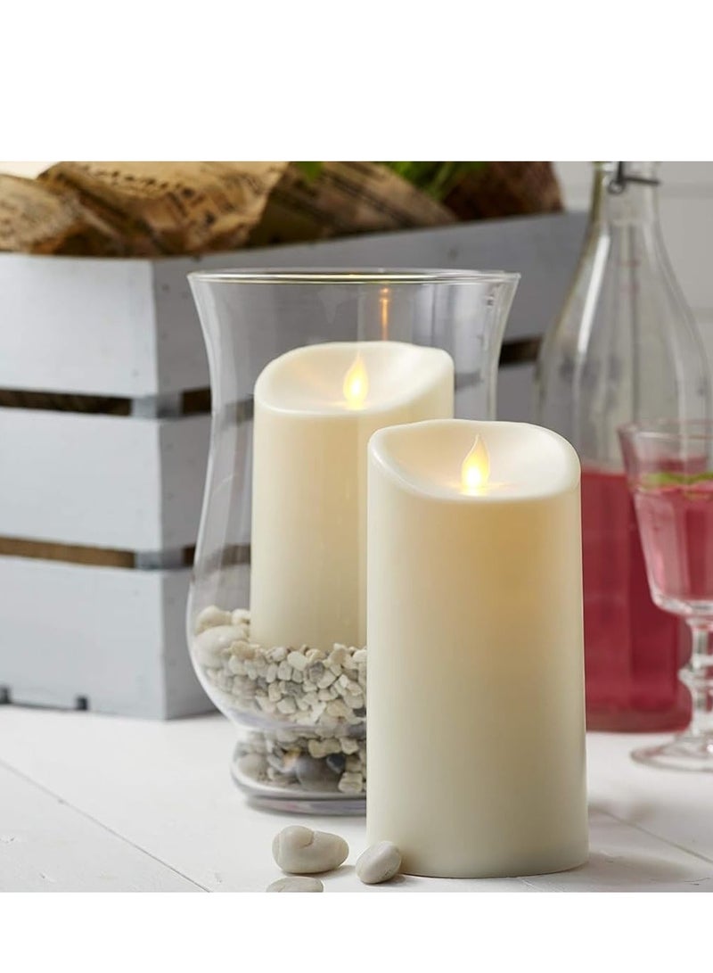 Plan A Decorative LED Candle 12.5cm Tall Battery Operated Smokeless Moving Flame, Warm and Elegant for Bedroom, Living Room, Kitchen, Shelf, Ideal for Valentine's Day, Wedding, Special Occasion (2)  - Image 2