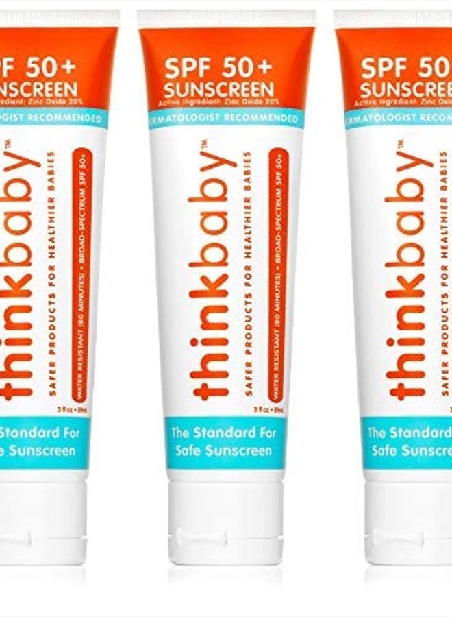 Thinkbaby Safe Sunscreen SPF 50, 3oz (Pack of 3) - Image 1