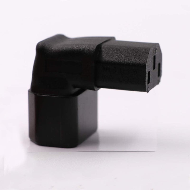 WYMECT IEC C14 to C13 Power Adapter PDU Plug/Socket Down 90 Degree for LCD Wall Mount TV 2 Pack - Image 4