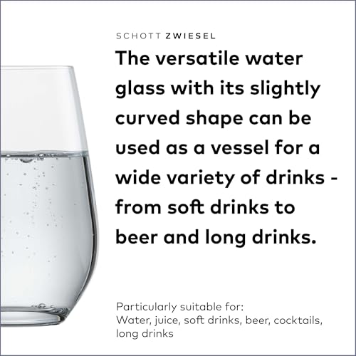 SCHOTT ZWIESEL كأس شوت زويزل فورتé متعدد الاستخدامات 13 أونصة (طقم من 6) ، أكواب شرب للماء ، أكواب كريستال تريتان آمنة للغسالة ، مصنوعة في ألمانيا - Image 3