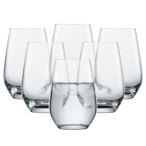 SCHOTT ZWIESEL كأس شوت زويزل فورتé متعدد الاستخدامات 13 أونصة (طقم من 6) ، أكواب شرب للماء ، أكواب كريستال تريتان آمنة للغسالة ، مصنوعة في ألمانيا - Image 1