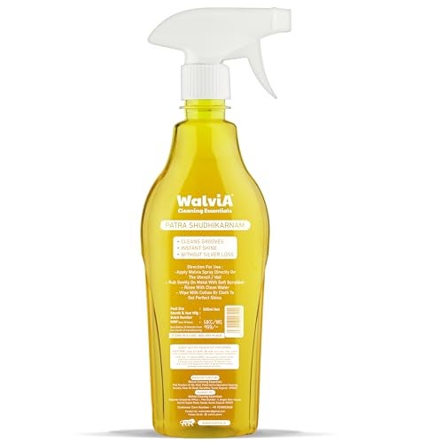 Walvia Naturals Patra Sudhikarnam - 500 ML Utensil Cleaning Spray Brass, Copper, Metal, Steel Polish, Turnish Remover, Instant Shine Jewellery, Articles And Silverware Without Silver Loss - Image 2