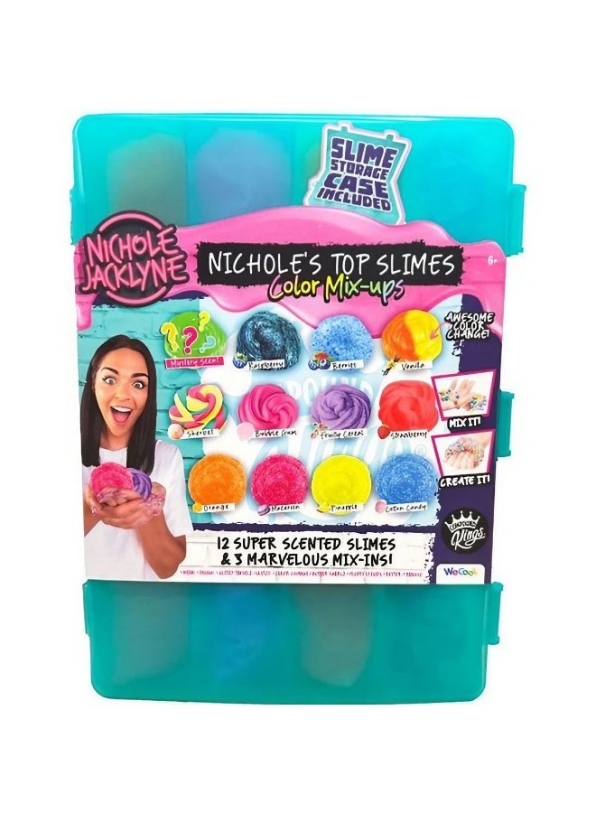 WeCool Compound Kings Nichole Jacklyne Color Mix-Ups Scented Slime Pack (Set of 12 Slime) - Image 1