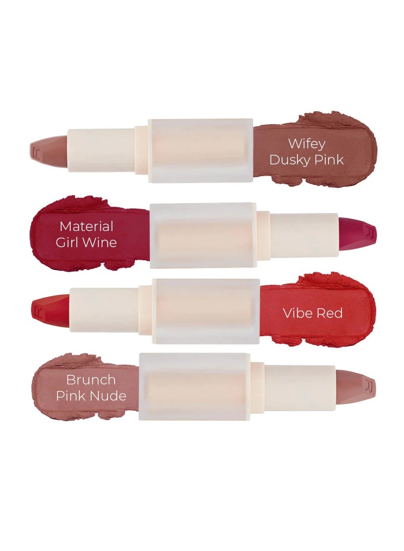 REVOLUTION Lip Allure Soft Satin Lipstick, Wifey Dusky Pink - Image 5