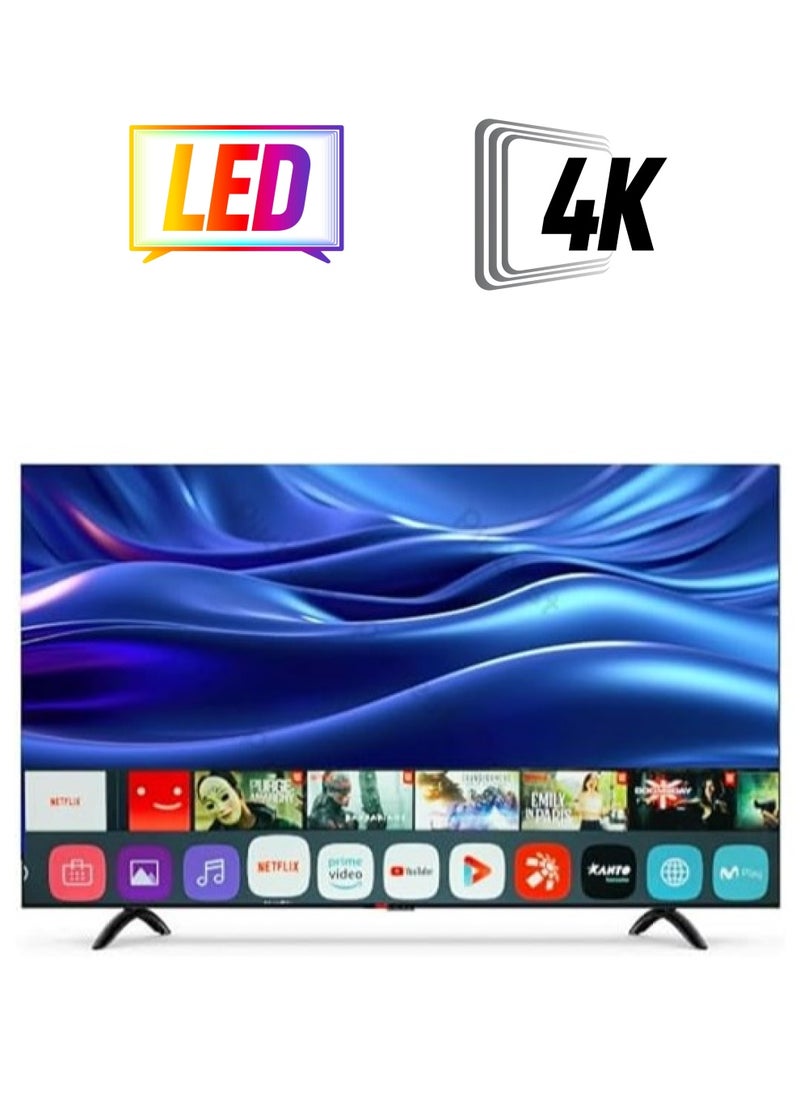 SREEN - Sreen TV 70 Inch Smart Forky 4K System Web OS Frameless Receiver Built-in 2 Remote | SRET-70S4KW2, Black - Image 1
