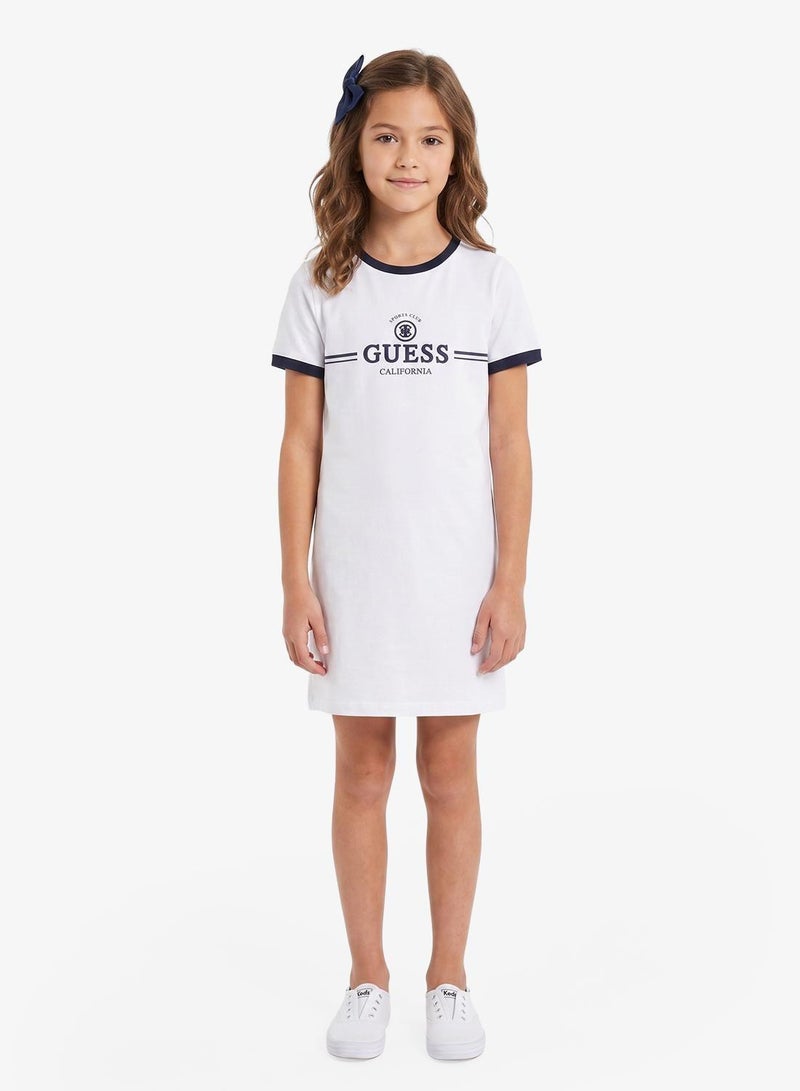 GUESS Youth Logo Short Sleeve Mini Dress - Image 1