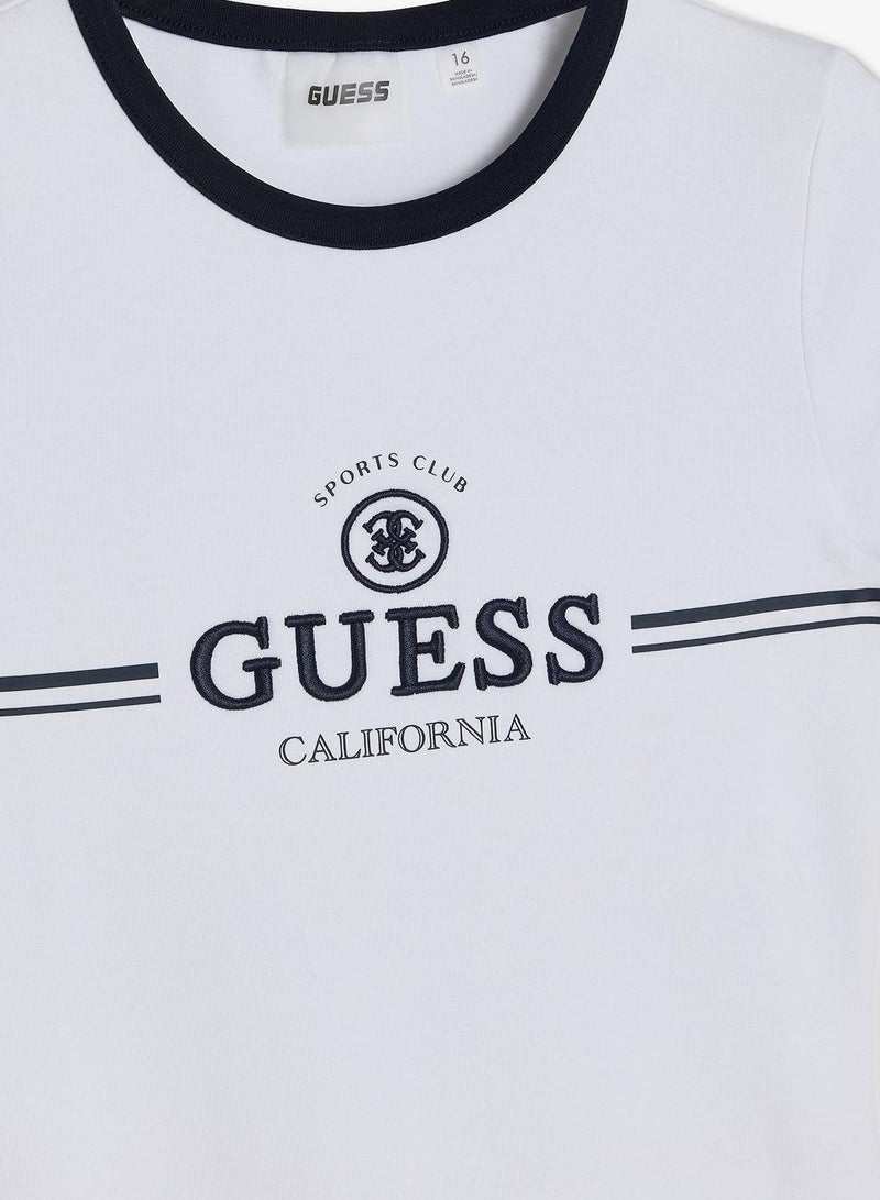 GUESS Youth Logo Short Sleeve Mini Dress - Image 4