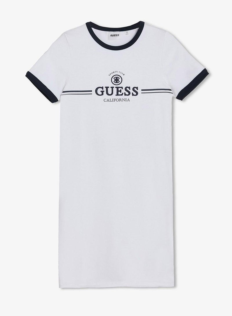 GUESS Youth Logo Short Sleeve Mini Dress - Image 2