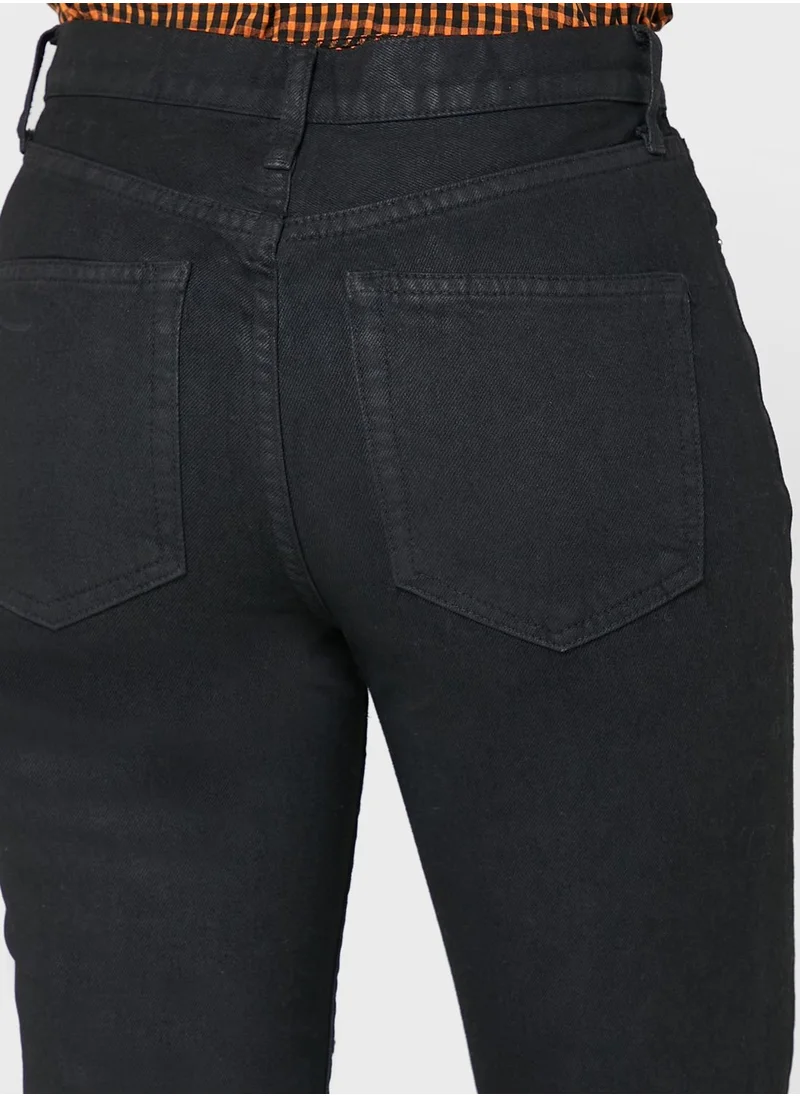 TOPSHOP Pocket Detail Straight Pants