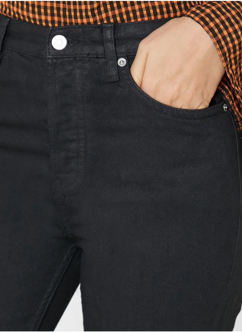 TOPSHOP Pocket Detail Straight Pants