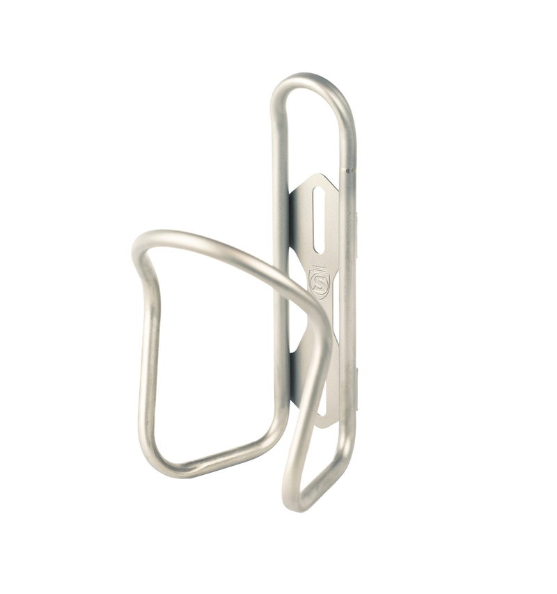 SILCA Sicuro Titanium Water Bottle cage | Cages for Bike with 21mm Fore/AFT Adjustment | Lighter Than Steel and Stronger Than Carbon and Alloy 30g | Hand Bent and Laser Welded in Indiana | USA Made - Image 1