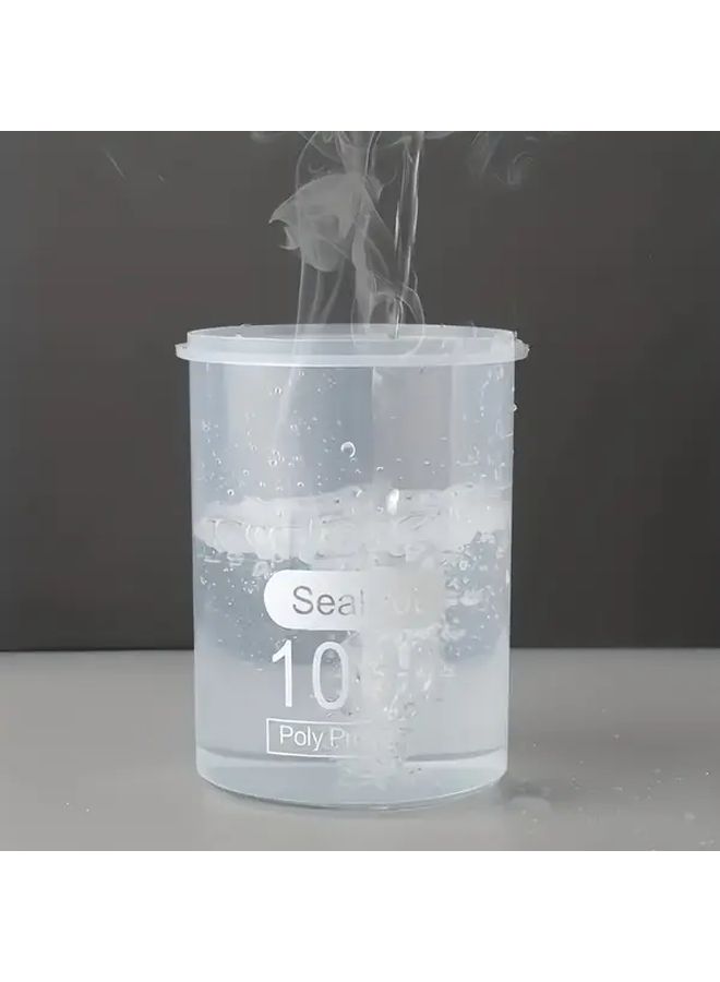 Leakproof Airtight Food Storage Containers With Clip Lids Transparent Round Jars 1000L - Image 5