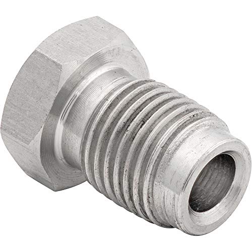4LIFETIMELINES Stainless Steel Brake Line Tube Nut, 3/16 (M10x1.0 Bubble), Bag of 10 - Image 1