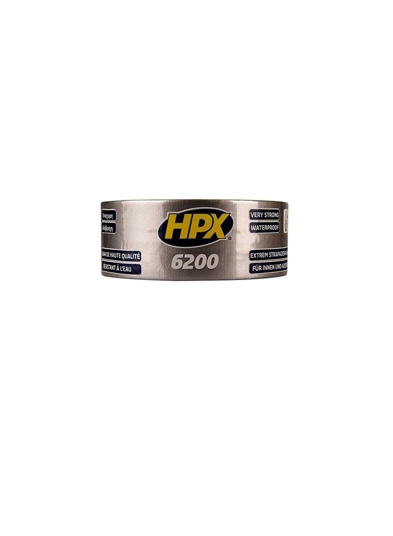 HPX HPX Very Strong Repair Duct Tape CS5025, 48MMx25M, Waterproof High Quality Hand Tearable Cloth Tougher Tape With High Adhesive Strength For Securing And Repairing Pipes, Tubes, Garden Hoses, Etc - Image 3