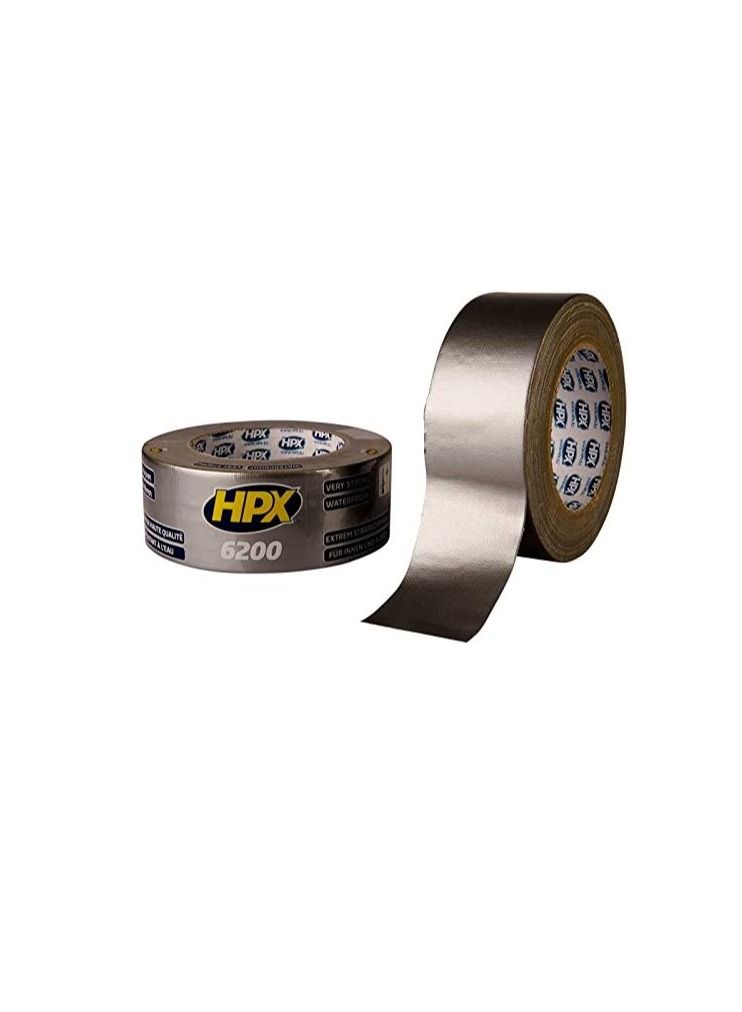 HPX HPX Very Strong Repair Duct Tape CS5025, 48MMx25M, Waterproof High Quality Hand Tearable Cloth Tougher Tape With High Adhesive Strength For Securing And Repairing Pipes, Tubes, Garden Hoses, Etc - Image 2