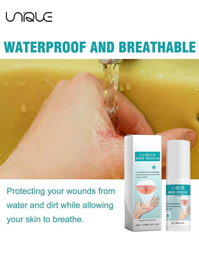 ximonth Waterproof Liquid Bandage Spray - 30 ML Quick-Drying Healing Gel for Wounds - Breathable Protective Film for Scratches and Minor Injurie - Liquid Wound Dressing Spray Breathable Skin Repair Spray  - Image 5