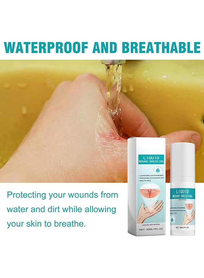 ximonth Waterproof Liquid Bandage Spray - 30 ML Quick-Drying Healing Gel for Wounds - Breathable Protective Film for Scratches and Minor Injurie - Liquid Wound Dressing Spray Breathable Skin Repair Spray - Image 5