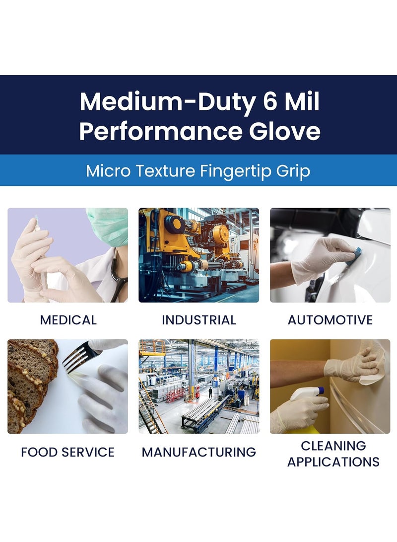ADEENA Adenna Gold 6 mil Latex Powder-Free Exam Gloves - Heavy-Duty Protection for High Quality Daily Use - Image 4