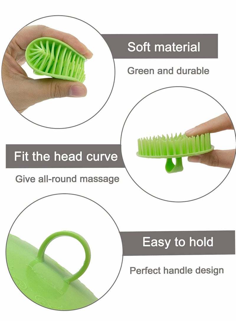 Y&D Hair Scalp Massager Shampoo Brush, 6 Pcs Brush Shower, Soft Scrubber for Dandruff, Exfoliator Adults, Children and Pets - Image 2